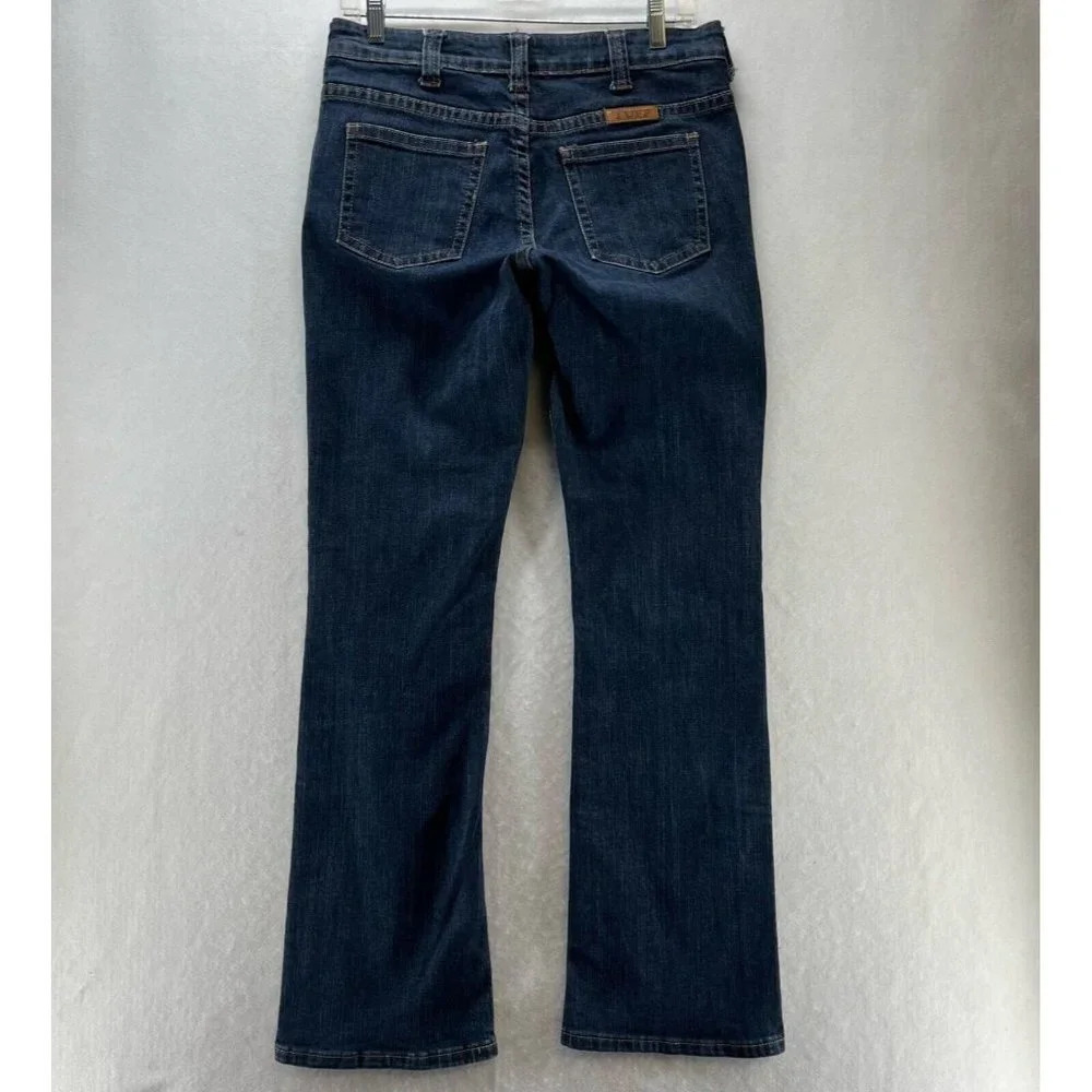 TUFF Jeans Womens Sz 28x31 Cowgirl Bootcut Stretch Dark Washed Denim Cotton Blue - Picture 4 of 10